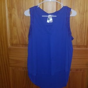 Dressy tank with lace